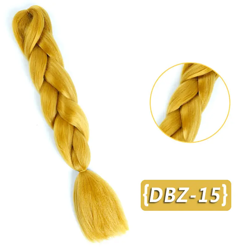 24 дюйма Омбре цветные вязанные волосы для наращивания термостойкие синтетические вязанные косички огромные косички пучок волос JINKAILI - Цвет: P1B/613
