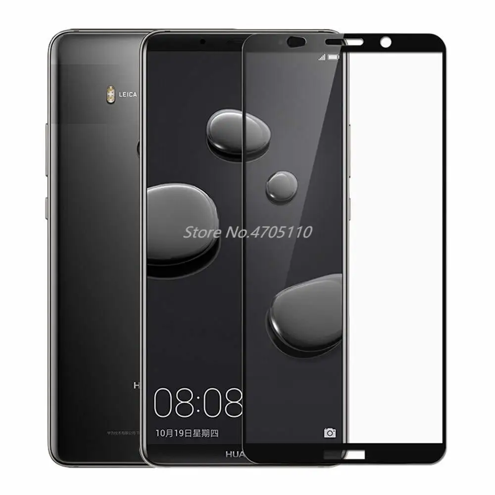 5D полное покрытие 9H закаленное стекло для Huawei Mate 10 Pro телефон полный клей защитная