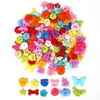 19Style 50PCS Mix Shape Lots Colors DIY Scrapbooking Cartoon Buttons Plastic Buttons Children's Garment Sewing Notions ► Photo 3/6