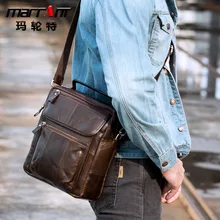 Men's Leather Single-Shoulder Bag Cowhide Casual Handbag Crazy Horse Leather Retro Men's Bag Crossbody Bag Wholesale