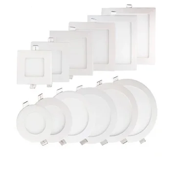 

Embedded Round /square Colorful LED RGB Panel Downlight 6W 9W 16W 24W RGB Panel Light AC85-265V LED panel Global lighting