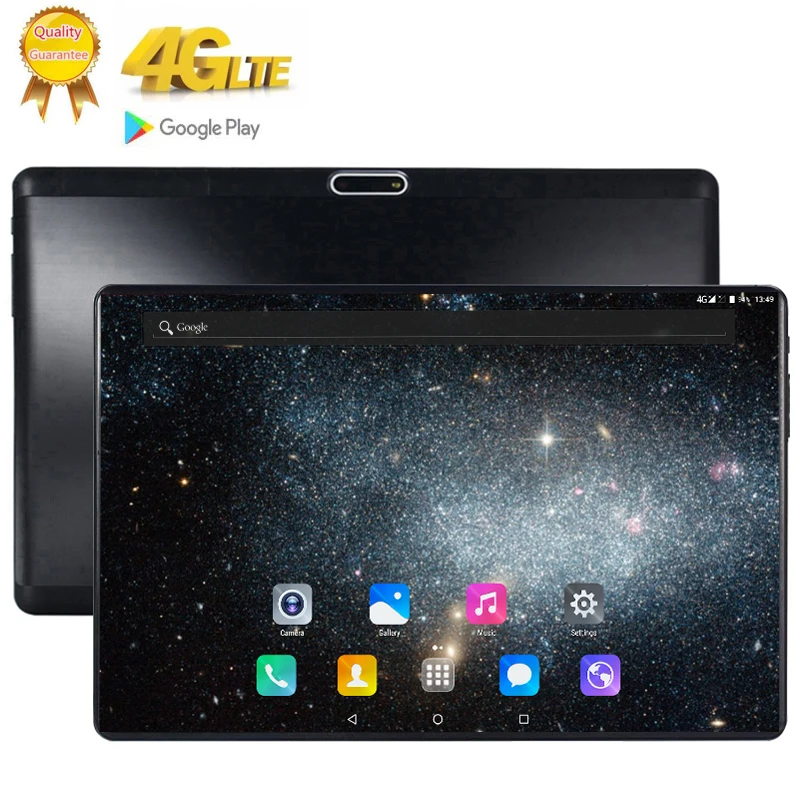 

7000mAH 10.1' Tablets Android 9.0 MTK6753 10 Core Ram 8GB ROM 128GB Dual Camera 13MP Dual SIM Tablet PC Wifi GPS bluetooth phone