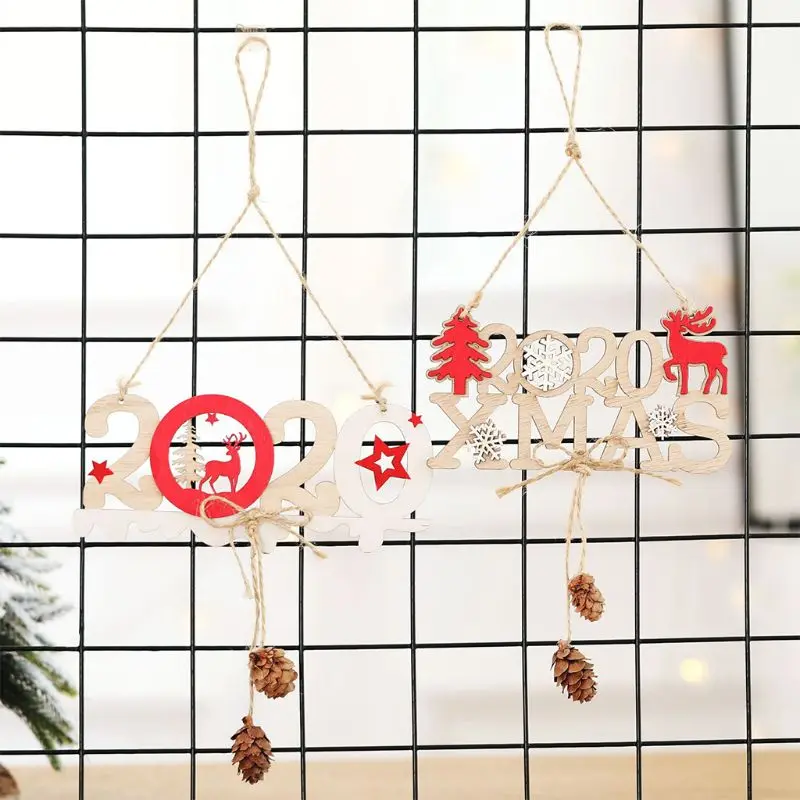 Christmas Christmas Ornaments Wooden Xmas Tree Hanging Tags Pendant Embellishments Crafts Decor for Christmas Tree Holiday with