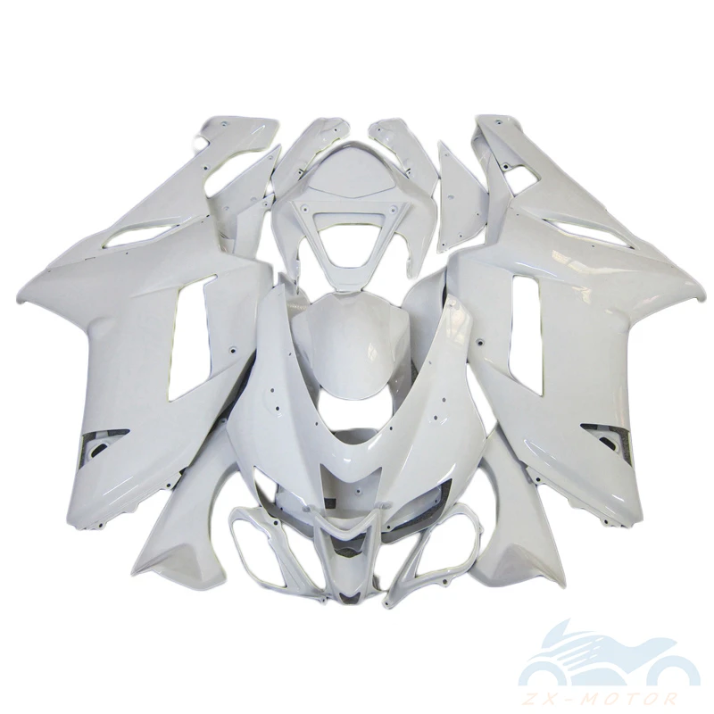 

Комплект обтекателей премиум-класса для кузова мотоцикла Kawasaki ZX6R 2007 2008, белые Обтекатели ZX6R 07 08 AS06