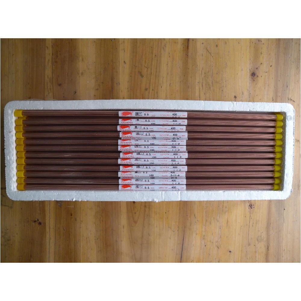 Copper Electrode Tube Ziyang 0.5*400mm Single Hole for EDM Drilling Electric Machine