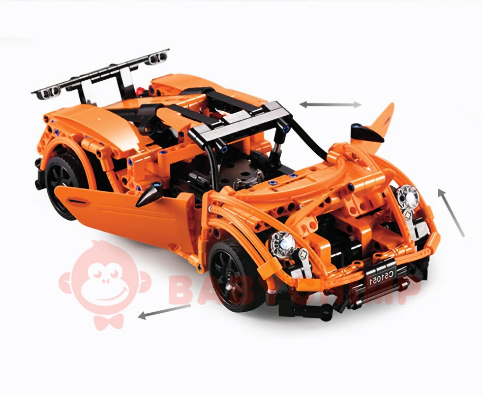 DIY строительные блоки кирпичи Technic Super Sportscar RC автомобиль 918 модель скорость чемпионы дистанционное управление автомобили игрушки для детей