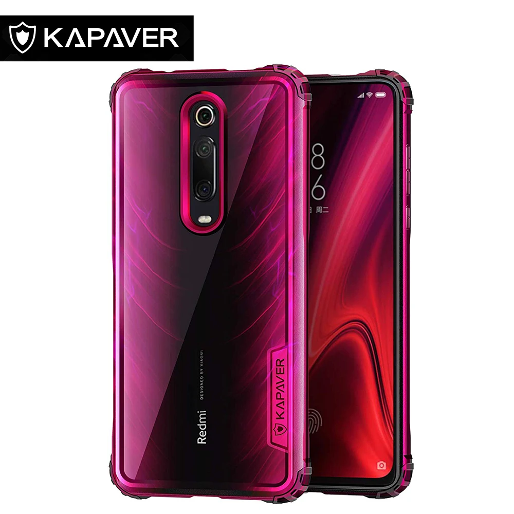 

KAPAVER Transparent Phone Case r for Xiaomi Redmi K20 / Redmi K20 Pro Shock Absorption Hard PC Back Soft TPU Cover