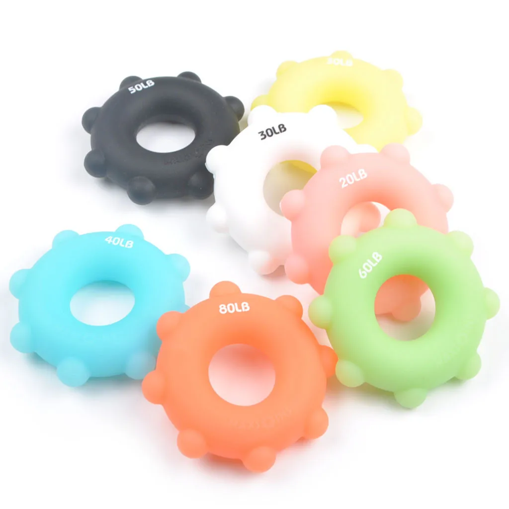 

Silica Gel Portable Hand Grip Gripping Ring Carpal Expander Finger Trainer Grip Strength Rehabilitation Pow Stress Ring Ball