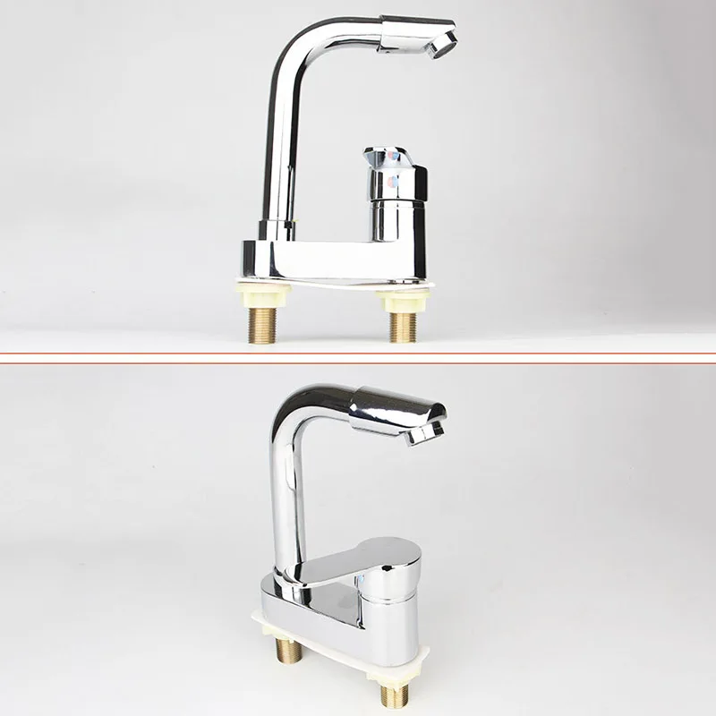 Home Faucet Single Handles Hot & Cold Basin Sink Kitchen Mixer Tap Zinc Alloy