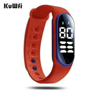 

KuWFi Fitness Watch Bluetooth Smart Bracelet Digital Sport Pedometer Sleep Monitoring on Android iOS Wristband Smart Watch