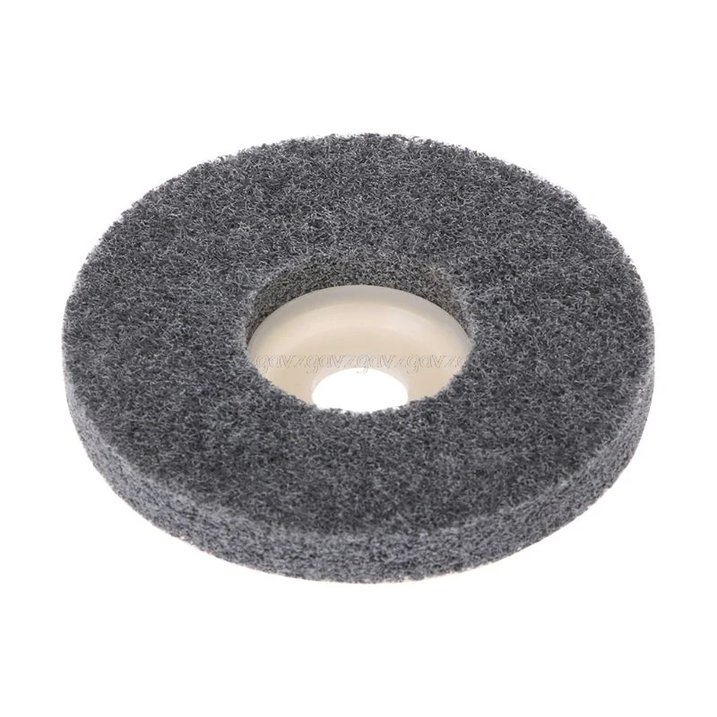 100mm Gray 100 мм покрыт нейлоновым волокном полировочное колесо диск абразивный инструмент материалы отделки поверхности для угловая шлифовальная машина N11 19; Прямая поставка - Наружный диаметр: 100mm Gray