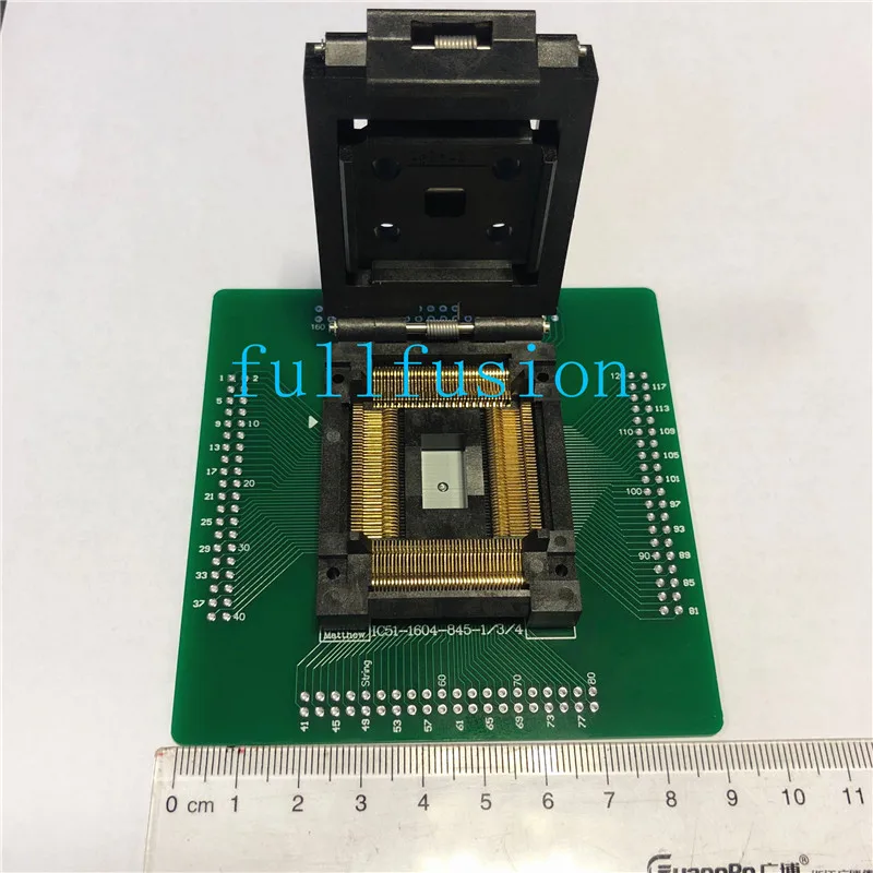 IC51-1604-845-4 Yamaichi IC тестовое гнездо QFP160 для DIP адаптера программирования LQFP160 гореть в гнездо