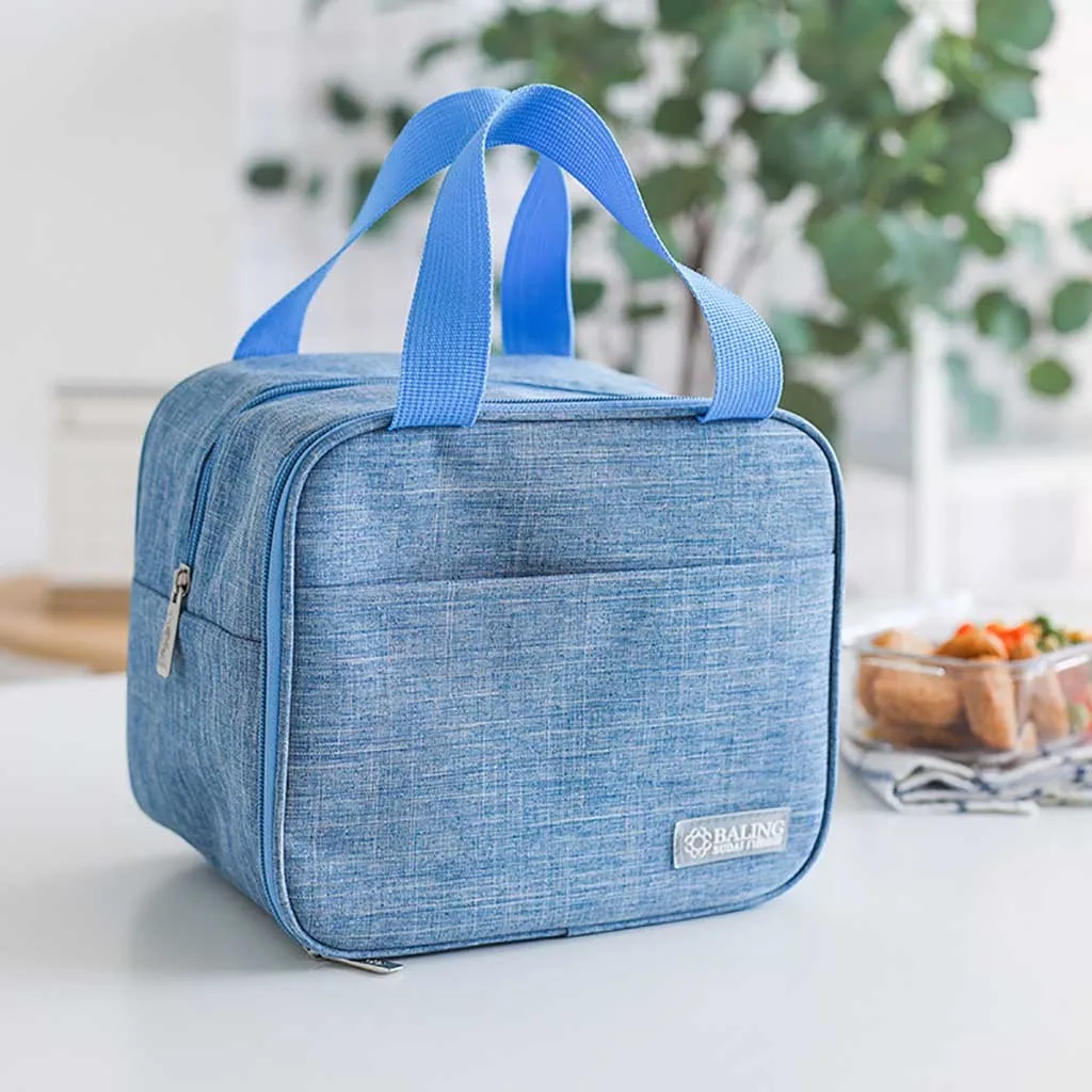 Портативный изолированный термохолодильник ланч бокс Bento Tote Сумка Для Хранения Чехол для пикника W1219