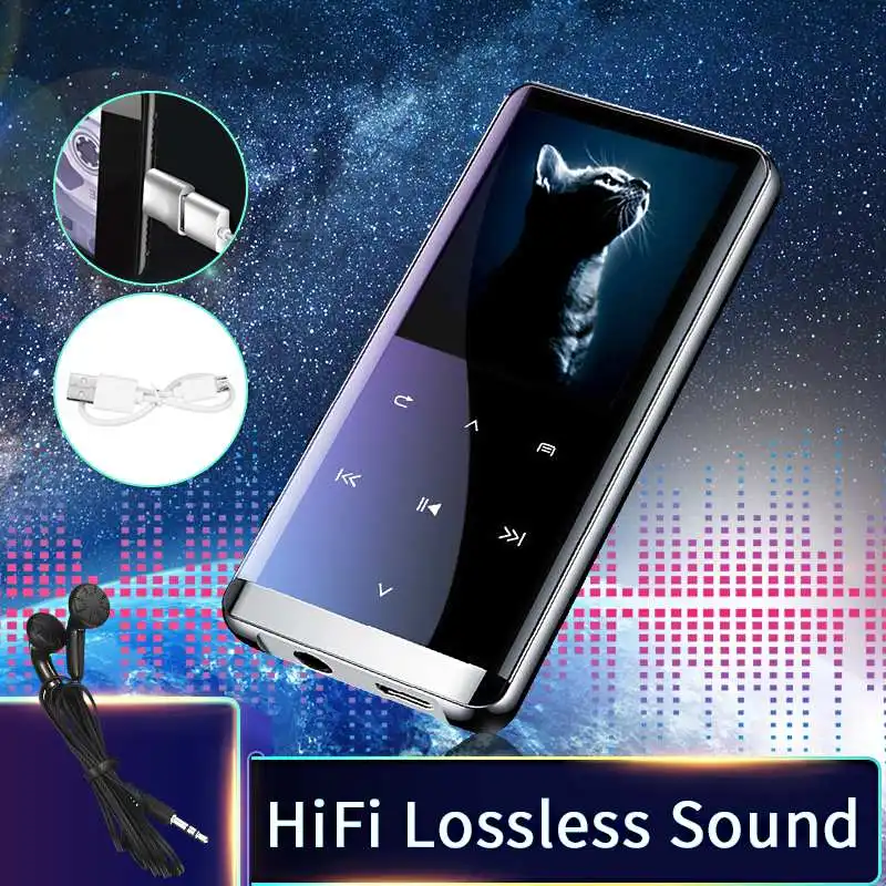 HIFI MP3-плеер, длинный режим ожидания, сенсорный экран, портативный, без потерь, OTG, музыка, видео, FM радио, электронная книга, для чтения, плеер Walkman, 8G, 16G