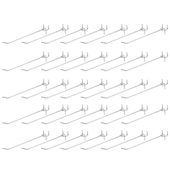 

Big deal 50 Piece 150mm Clothes Hook Slat Wall Retail Display Shop Clothes Hook Hanging Suitable for Household Hangers
