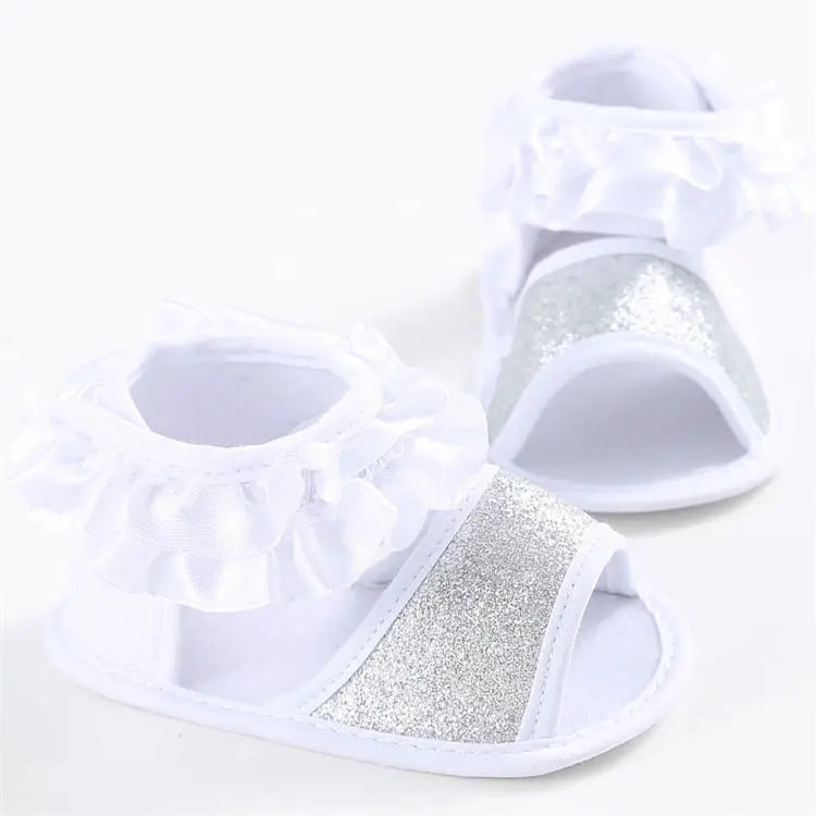 Детские сандалии для маленьких девочек; вечерние туфли принцессы на плоской подошве; мягкая нескользящая обувь с хлопковой подошвой; летняя обувь для малышей; обувь для маленьких девочек