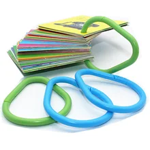 2 шт Двойная Пряжка высокая прочность пластиковое кольцо открывающееся кольцо для карт многофункциональное кольцо с пряжкой кольцо-вкладыш Пряжка связывающее кольцо