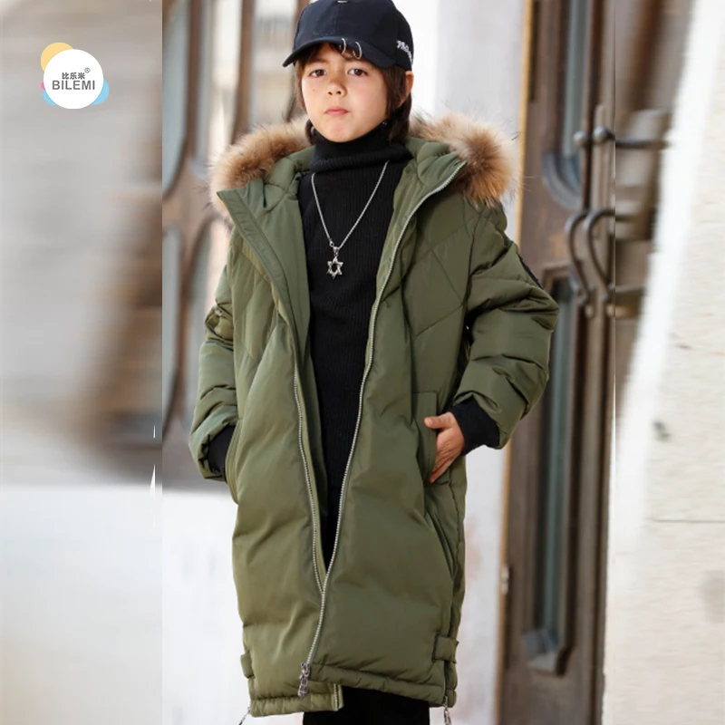 

Bilemi clearance on sale with fur hood toddler boy coat