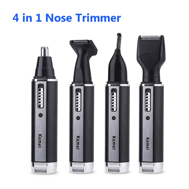 

4 in 1 Professional Electric Nose Trimmer Ear Beard Shaver Hair Cliper Razor Cutter Personal Care Tools For Men Rechargeable
