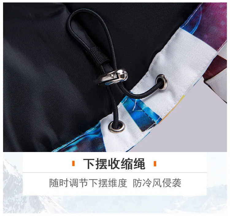 Лыжный костюм женский корейский стиль шпон двойная пластина лыжный костюм куртка Ветроустойчивая Водонепроницаемая Толстая теплая верхняя одежда