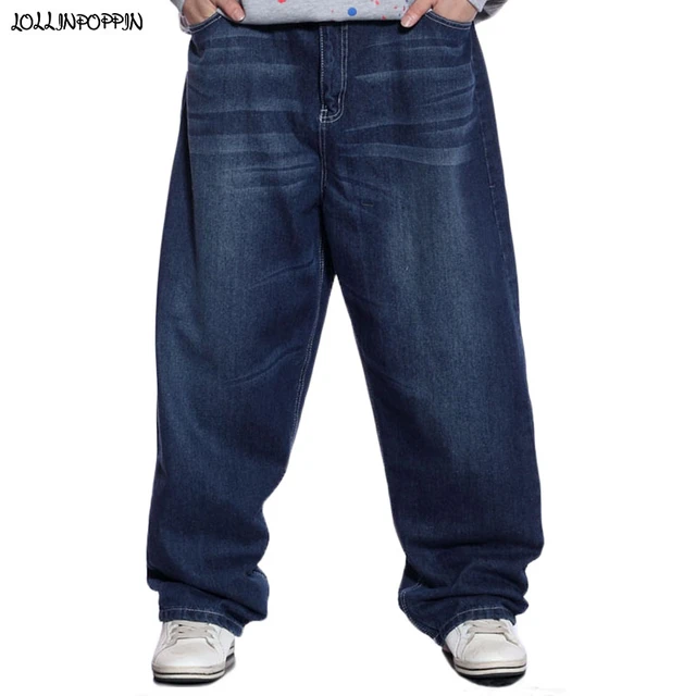 Hombres Hip Hop Jeans Skateboard Baggy Denim  Pantalones de skate sueltos  Hip Hop Jeans-Hombres-Aliexpress
