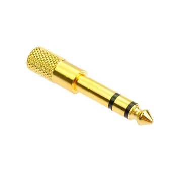 

Gold Plated 6.35mm 1/4" Male To 3.5mm 1/8" Female Audio Adapter Jack Stereo Connect Converter For Headphone Microphone Connector