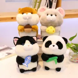 Креативная Милая имитация панда Белка Плюшевые игрушки чучело Кошка Хомяк плюшевый Кукла Детская игрушка подарок для девочек