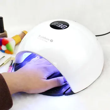 

Rainbow9 48W Intelligent Manicure Machine Multi-gear Timing UV LED Lamp 33 Double Light Source Beads Quick-drying Gel Nail Dryer