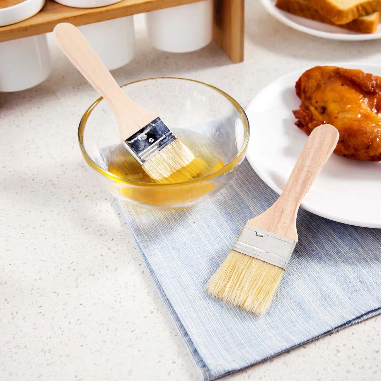 Handle Roasting Grill Brush Seasoning Brush Oil Brush Tableware Barbecue Tools 