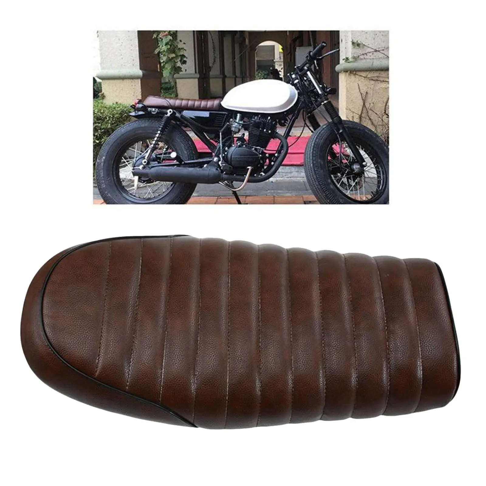 Universal Motorcycle Cafe Racer Seat Custom Flat Cushion for SUZUKI GS GSX X6 TU Series |
