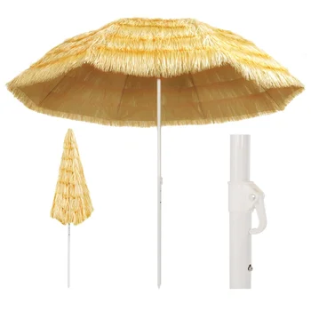 

vidaXL Beach Umbrella Natural 300 cm Hawaii Style