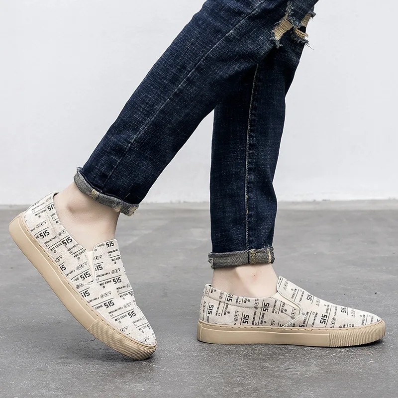 

2020 Spring New Style MEN'S SHOES Genuine Leather Loafers Low Top round-Toe Slip-on Loafers MEN'S Casual Shoes 228