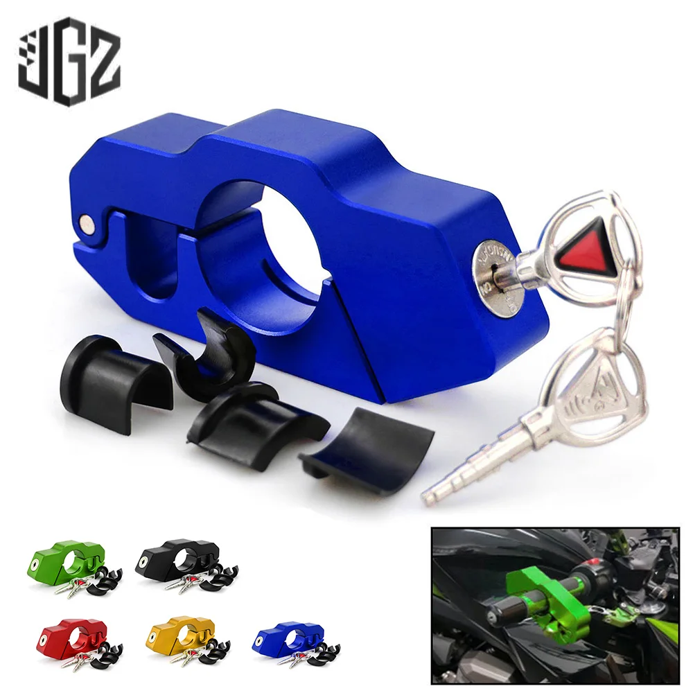Motorcycle CNC Aluminum Handlebar Lock Theft Protection Brake Lever