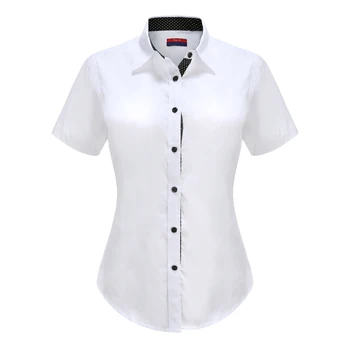 Women Short Sleeve Cotton Shirt