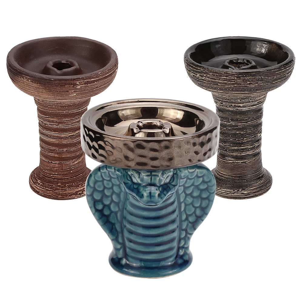 1PcOneHoleClayPhunnelCeramicShishaHookahBowlChichaHead