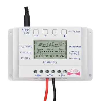 

10/20/30/40A 12V/24V Solar Charge Controller PWM Controllers LCD Dual USB Output Solar Panel PV Regulator For Street LightSystem