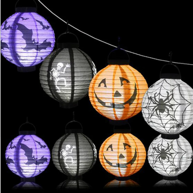 Halloween-LED-Light-Pumpkin-Spider-skeleton-Bat-Paper-Hanging-Lantern-Horror-Atmosphere-Layout-Props-Halloween-Decor
