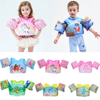 

2-6 Year Old baby Puddle Jumper swim rings Foam Cartoon Baby Arm Ring Life Jacket Vest swim ring Child For Swimming Water Sports