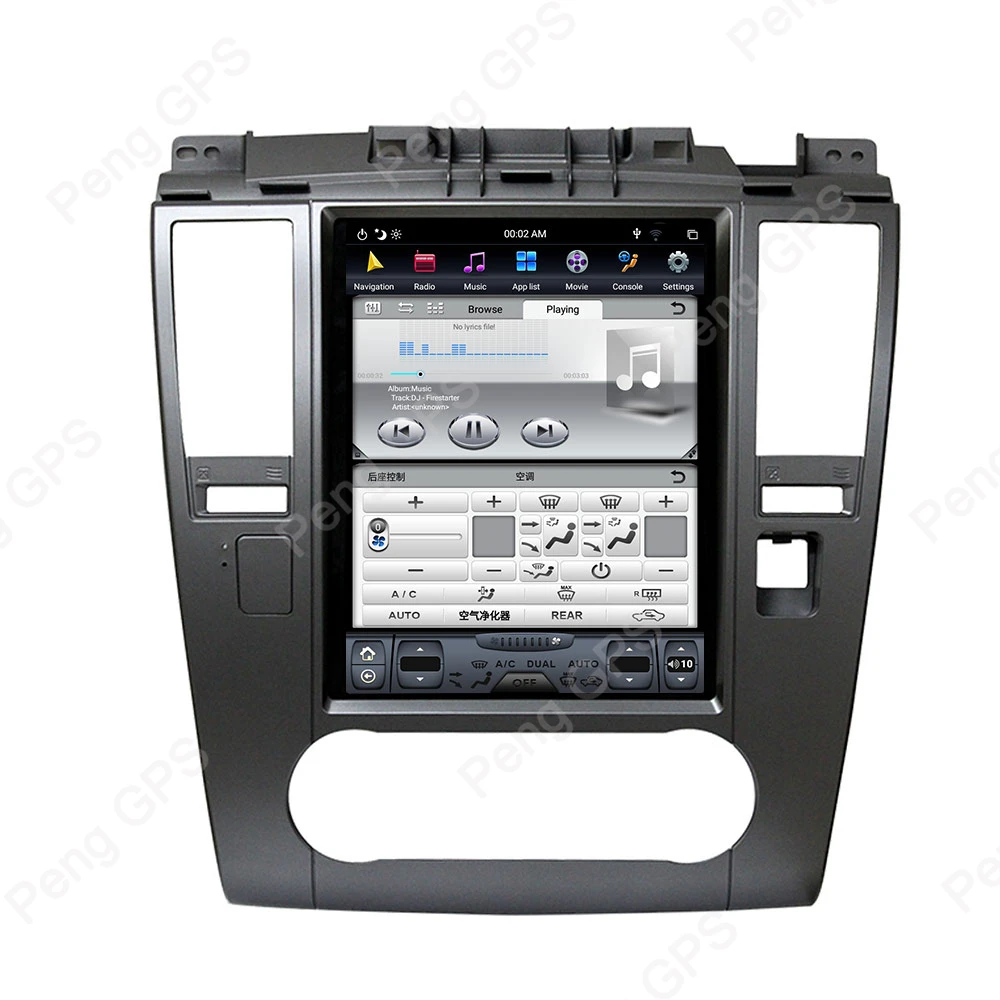 Sale PX-6 4G+64G Android 8.1 Tesla-style Vertical Screen GPS Navigation for Nissan TIIDA 2008-2011 Audio Player 4K 1920*1080 Headunit 11