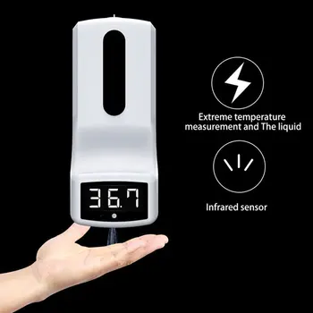 

K9 Smart Non-contact Infrared Thermometer With Automatic Liquid Soap Dispenser Digital Hands Washing Free Sanitizer Machine New