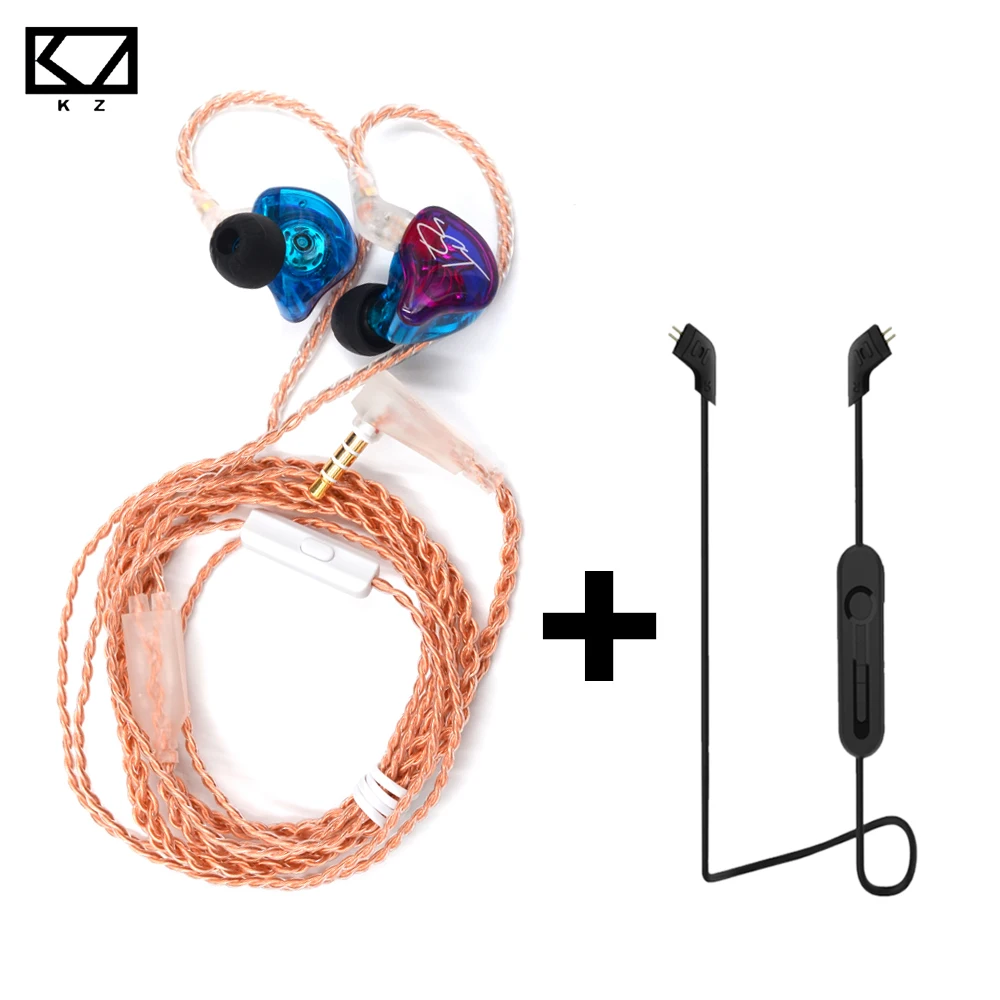 Juego de auriculares KZ ZST PRO con Bluetooth, cable colorido de 3,5mm,  auriculares con micrófono híbrido Dynamic armazón Bass, auriculares con  cancelación de ruido|3.5mm earphone|earphone with micbluetooth headphone -  AliExpress