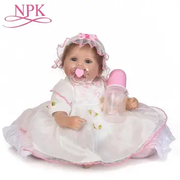 

40CM Soft Silicone Reborn Dolls Reborn-Baby Collectible Dolls Sleeping Infant Toddler Kids Real Touch Bebe Xmas Gift Toys