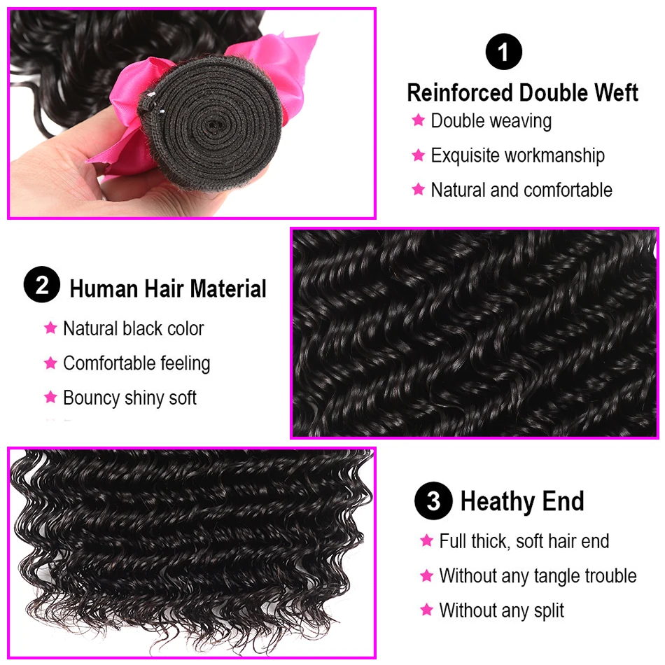 Hair Natural Bundles Wave 1/3 5