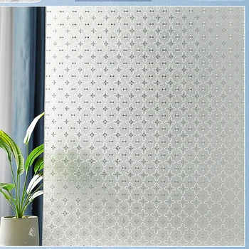 

Electrostatic privacy glass sticker transparent opaque toilet window to prevent peep light film toilet window shade paste