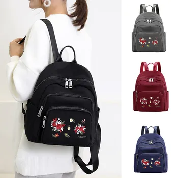 

High student backpack Women's Oxford Tassel School Bags Travel Backpack Bag Solid backpack school bags for teenage College Large