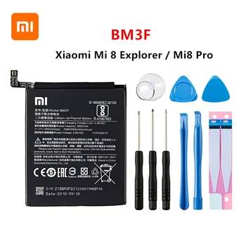

Xiao mi 100% Orginal BM3F 3000mAh battery For Xiaomi 8 Mi 8 Explorer/Mi8 Pro BM3F Phone Replacement Batteries +Tools