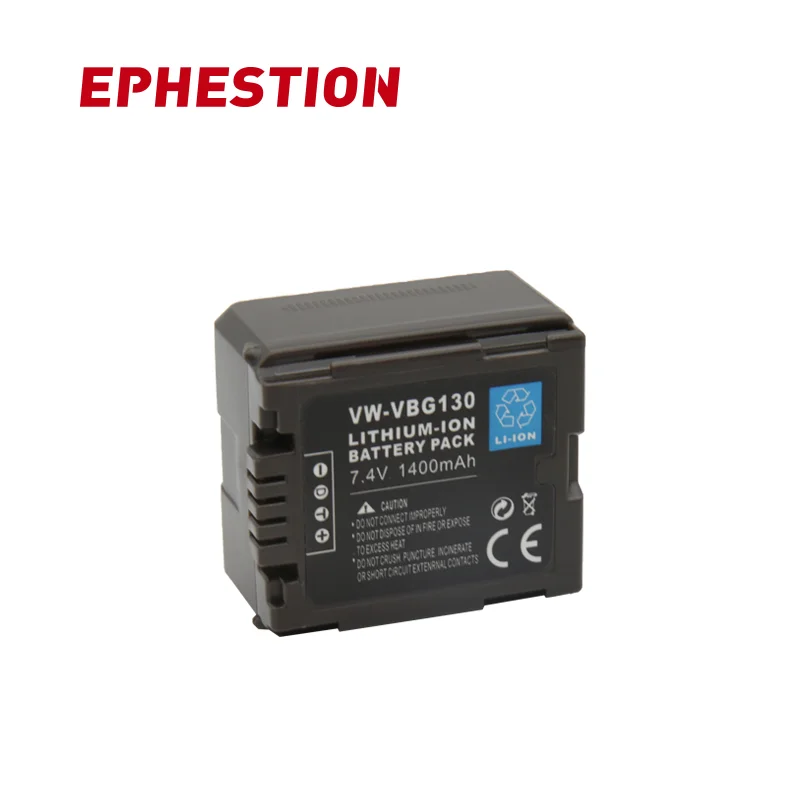EPHESTION VW VBG130 батарея для камеры Panasonic VW-VBG130 VW-VBG070 VW-VBG260 SDR-H20 SDR-H28 SDR-H258 | Электроника