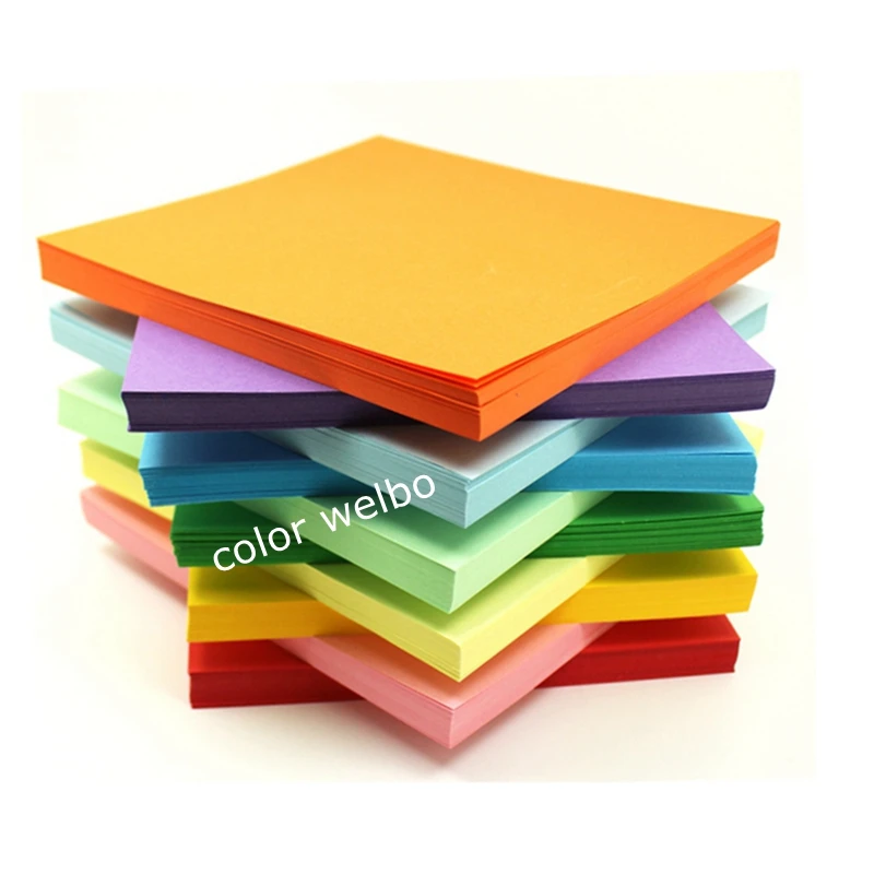 Разноразмерная цветная бумага для детского сада, школы, оригами, копировальная бумага, идентификационная бумага для печати, бумага для резки