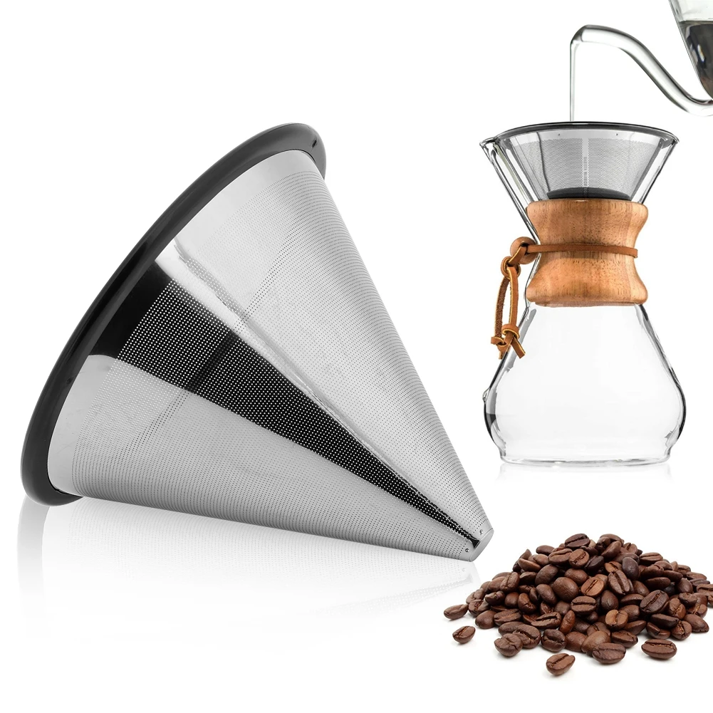

Stainless Steel Coffee Filter Tea Coffee Dripper Coffee Mesh Strainer Coffee Filter Strainer With Stand Kitchen Tool Accessories