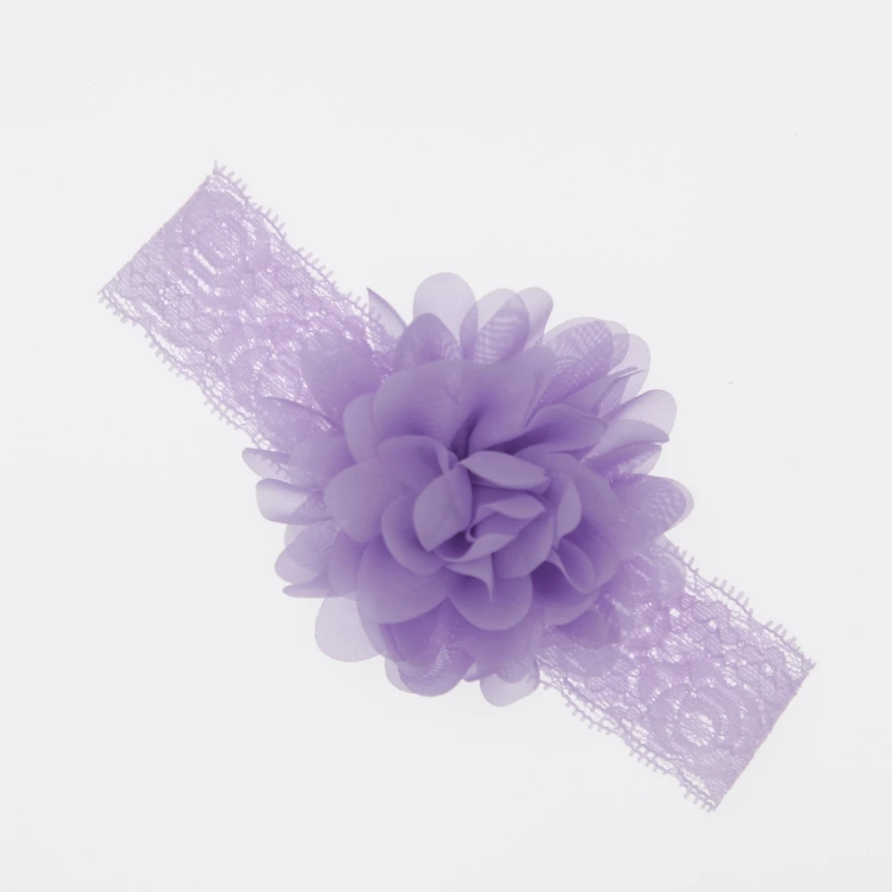 Fascia Per Capelli Neonata Con Grande Fiore Rosso – Morbido Elastico In Chiffon, Accessorio Per Battesimo E Compleanno